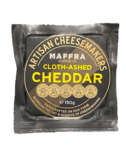 Cloth-Ashed Cheddar - 150g