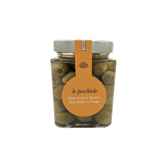 Le Peschiole - Italian Baby Pickled Peaches - 580g Jar